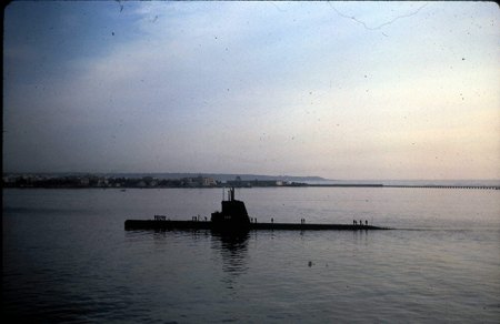 BANG entering Naples harbor in the 50's